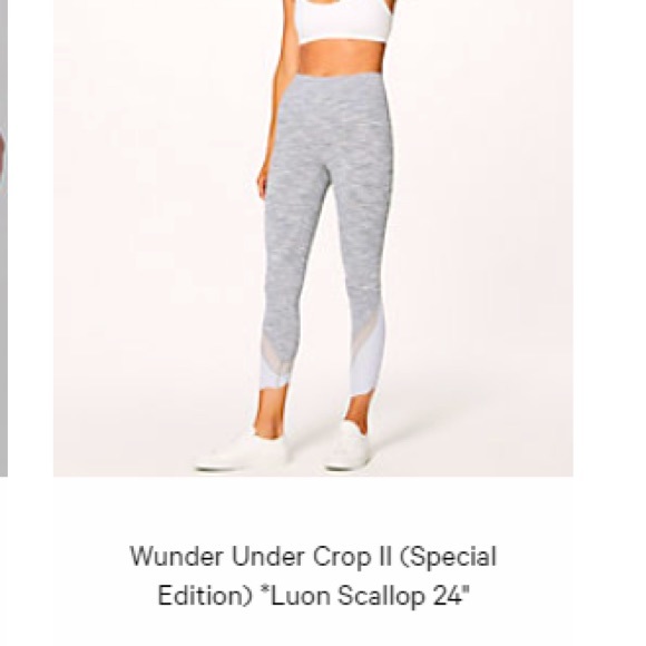 lululemon wunder under crop 24inch luon - Picture 1 of 9